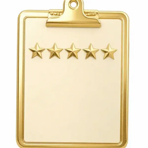 Star rating clipboard — Cosmo