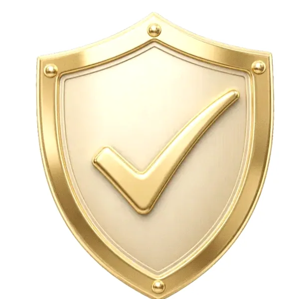 Checkmark shield — Cosmo