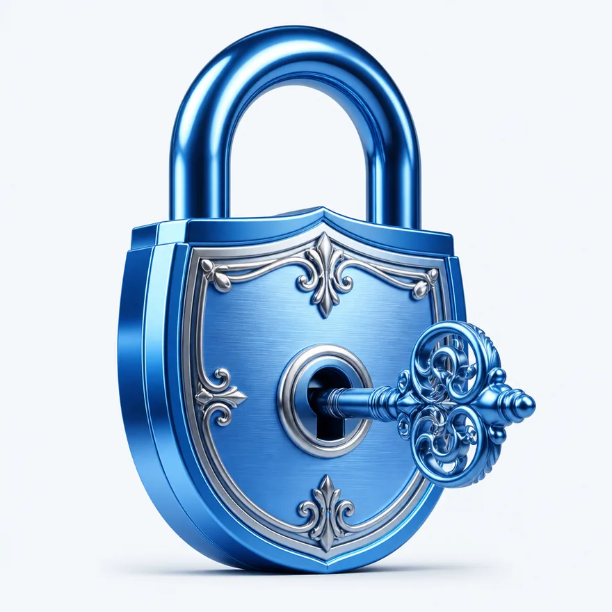 Padlock with key — Cosmo