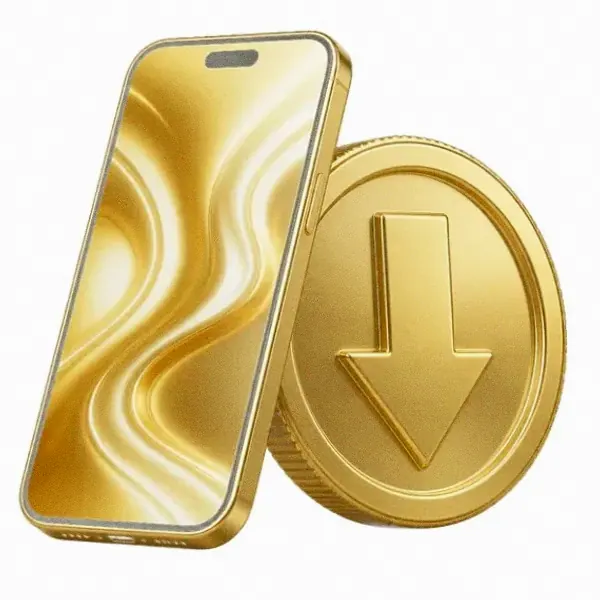 Smartphone and coin — Cosmo
