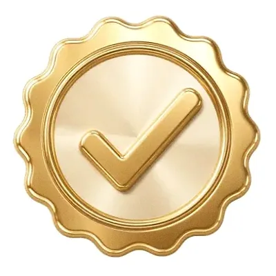 Checkmark badge — Cosmo