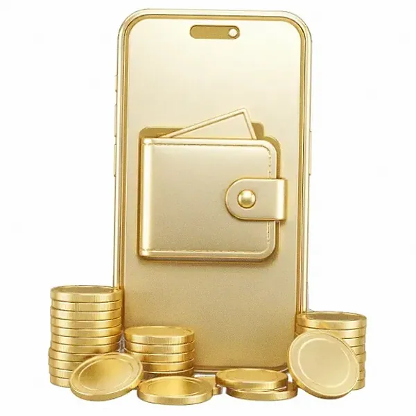 Smartphone with wallet — Cosmo