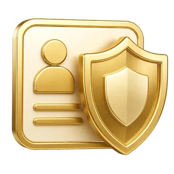 Shield and id card — Cosmo