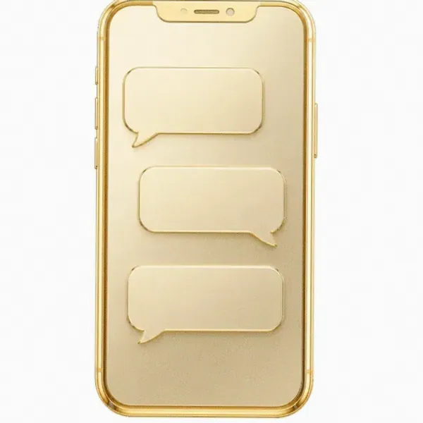 Smartphone with chat bubbles — Cosmo