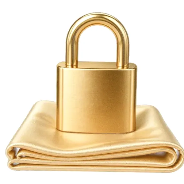 Padlock on folded cloth — Cosmo