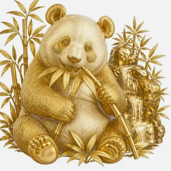 Panda eating bamboo — Cosmo