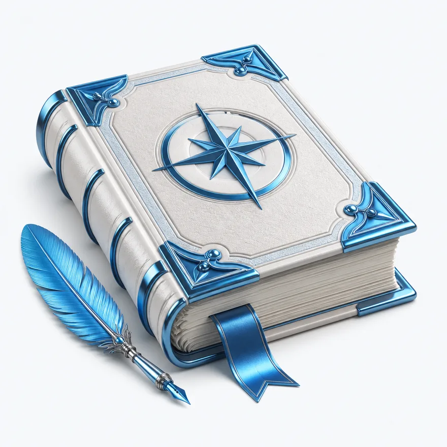 Thick open rulebook — Cosmo